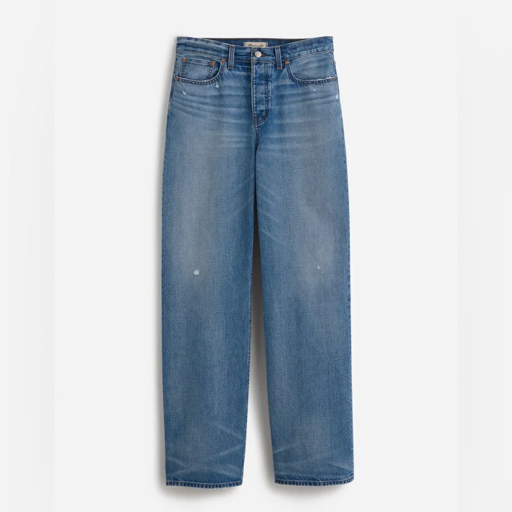 Madewell Low Slung Baggy Light Blue Wide-Leg Jeans - Picture 2 of 15